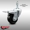 Service Caster 3.5 Inch SS Hard Rubber Swivel 3/8 Inch Threaded Stem Caster Total Lock Brake SCC-SSTSTTL20S3514-HRS-381615 - alternate 2